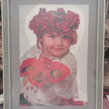 Работа «Девочка и маки»