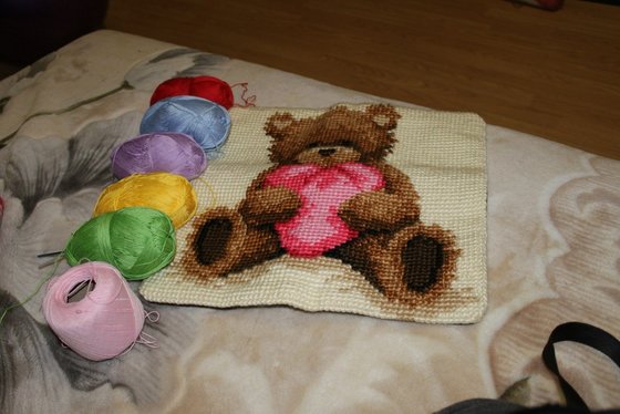 Работа «мишка подушка»