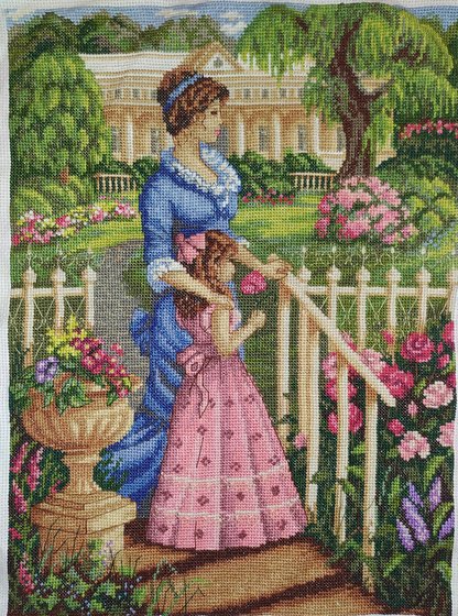 Работа «В цветущем саду»