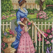 Работа «В цветущем саду»