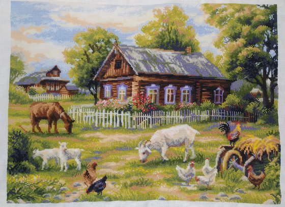 Работа «Деревенский полдень»