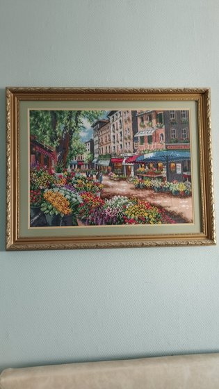 Работа «Рынок в Париже»