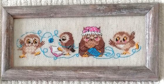 Работа «Семейка сов.»