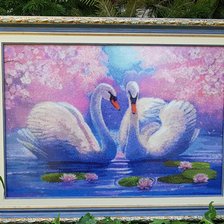 Работа «Пара лебедей»