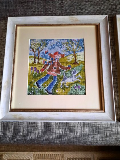 Работа «Внучка на даче»