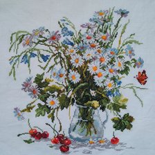 Работа «Ромашки и колокольчики»