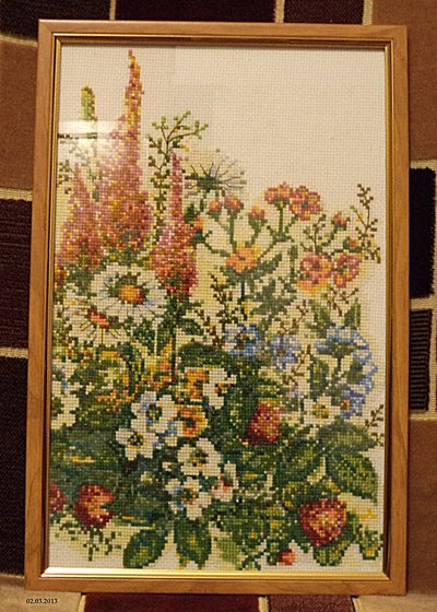 Работа «Полевые цветы»