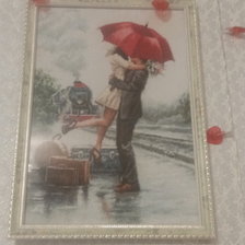 Работа «Влюбленные на вокзале»