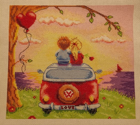 Работа «Влюбленные»