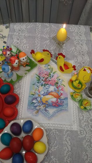 Работа «Пасхальная салфетка»