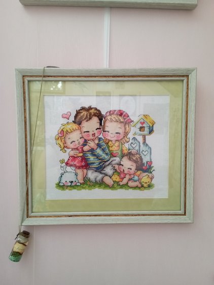 Работа «Веселая семейка»