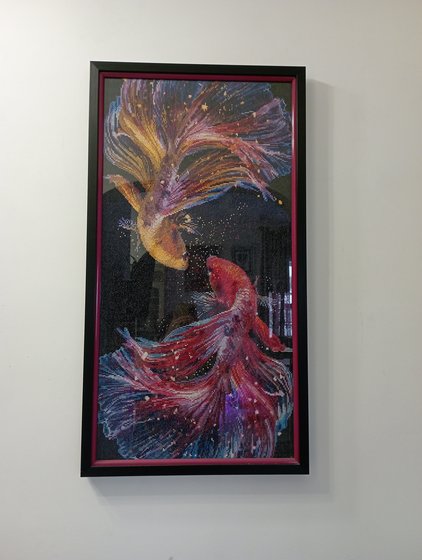 Работа «рыбки размер 50*70 см»