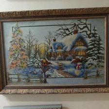 Работа «Зима 40*60см»