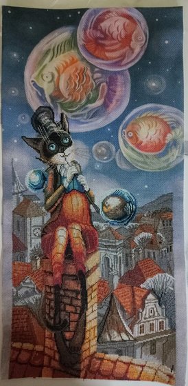 Работа «Кот на крыше»