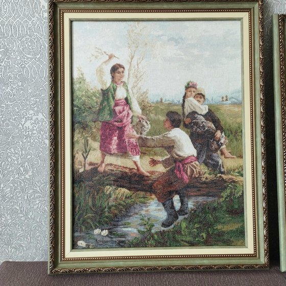 Работа «Через кладку . Трутовский»