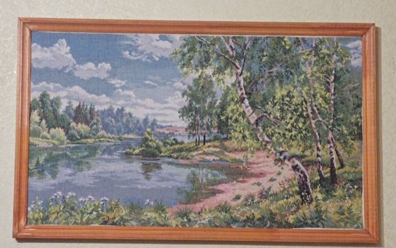 Работа «На берегу реки»