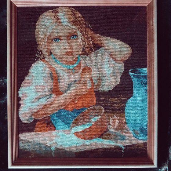 Работа «Девочка с кувшином»