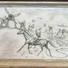 Работа «Vladimir Kush: Don Quijote grafikája»