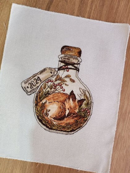 Работа «Лесные сны  / Andriana_____14.5х18 см, 36 цв., Аида 16ct»