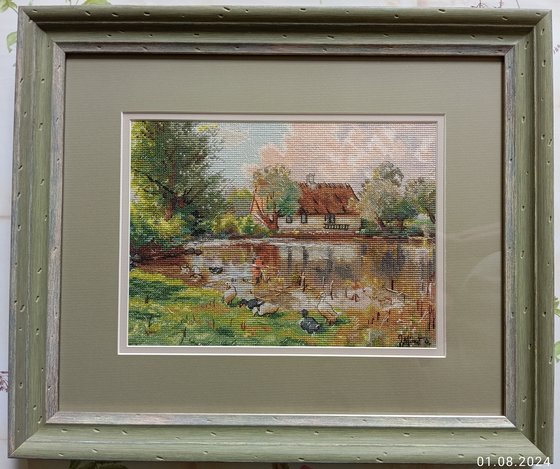 Работа «Пруд в оформлении»