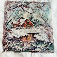 Работа «Зимний пейзаж от А. Арнаутовой»