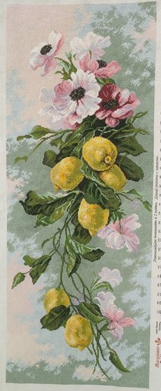 Работа «Ветка с лимончиками по картине Катарины Кляйн»