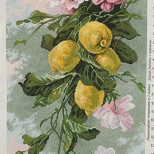 Работа «Ветка с лимончиками по картине Катарины Кляйн»