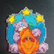 Работа «Котик с тыковкой»