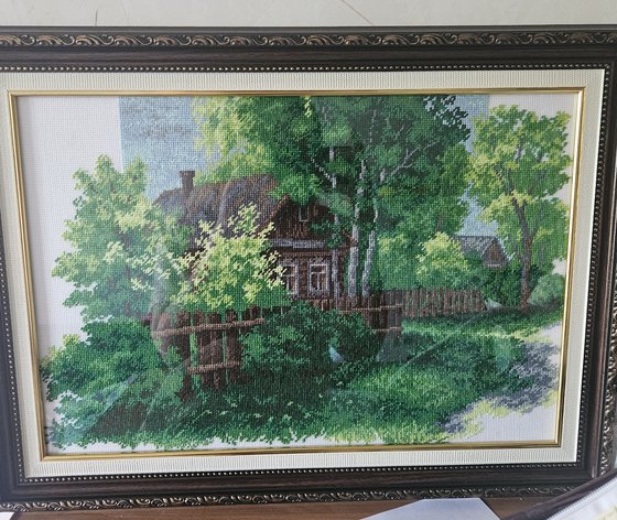 Работа «Деревенский пейзаж»