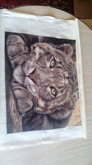 Работа «Снежный леопард»
