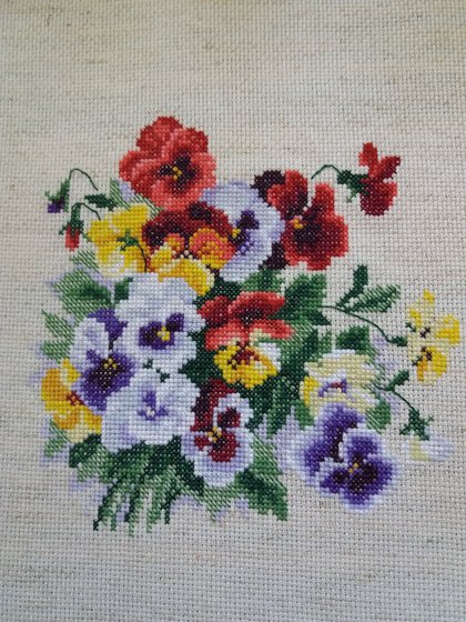 Работа «Анютины глазки ( Риолис)»