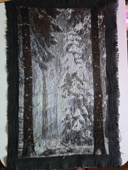 Работа «Зимняя чаща. Снегопад.»