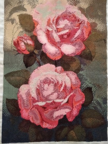 Работа «Розовые розы»