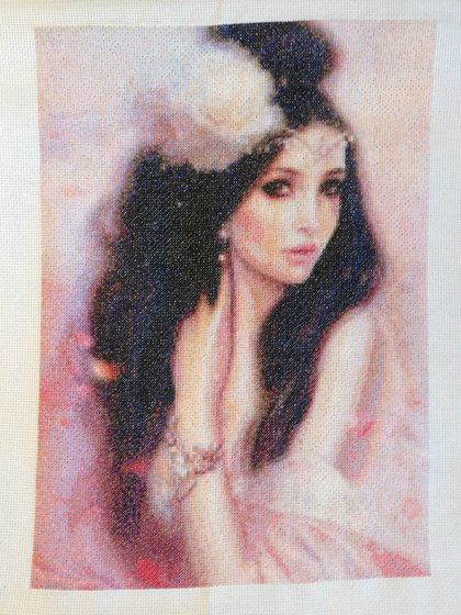 Работа «Девушка в розовом»