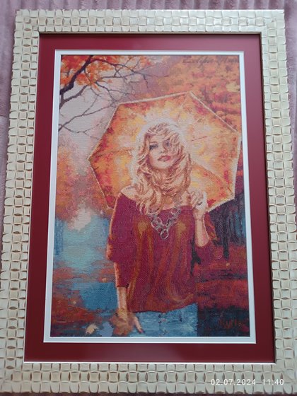 Работа «Девушка-осень»