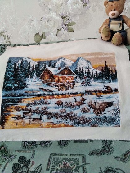 Работа «Гуси у реки»