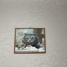 Работа «Чеширский кот. Работа по схеме с сайта crosti.ru»