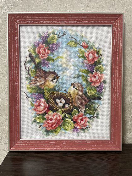 Работа «Чудесная игла: Семейное гнездышко»