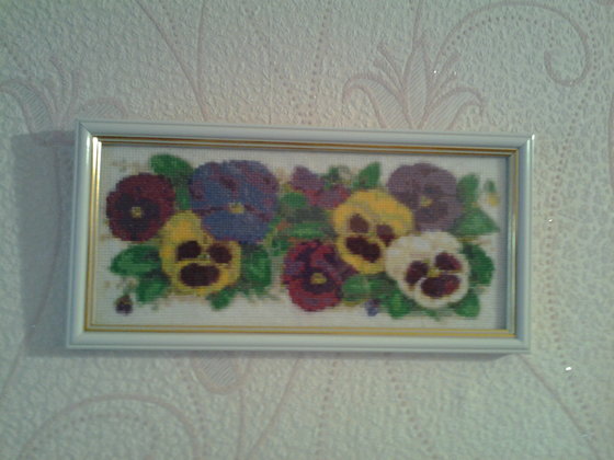 Работа «Анютины глазки»