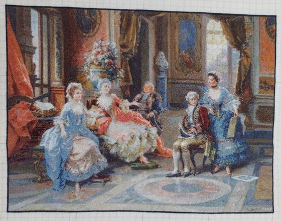 Работа «O intrunire eleganta, Cesare Detti»