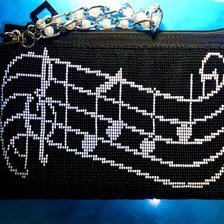 Работа «Сумочка «Нотки» сторона 1»