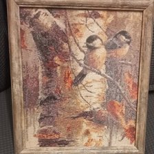 Работа «Птицы на березе»