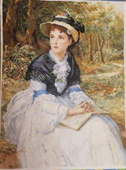 Работа «Дама в лесу»