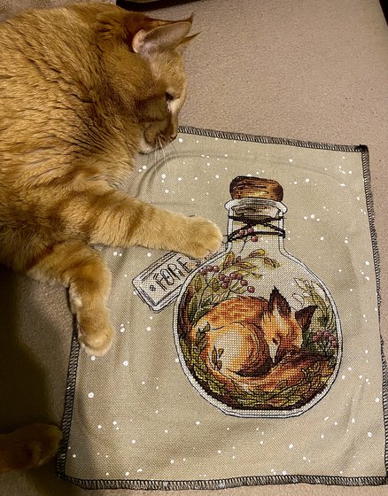 Работа «Спящий лисенок»