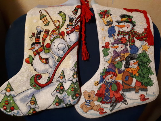 Работа «Рождественские сапожки для внучек.»