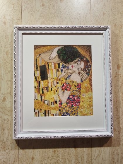 Работа «Климт . поцелуй.»