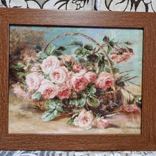 Работа «Корзина с розами»
