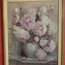 Работа «Пионы в вазе»