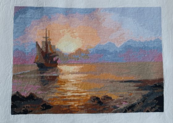 Работа «"Вечер на море" от "Чаривной Мити"»