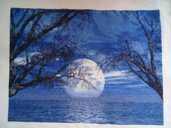 Работа «Лунная дорожка»